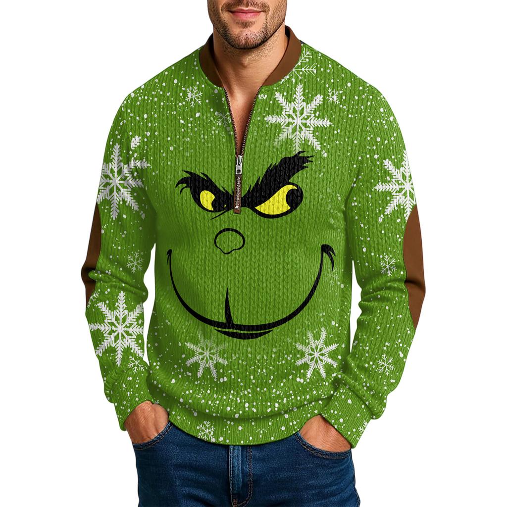 Men'S Outdoor Zipper Long Sleeved Sportswear Casual Sweatshirt