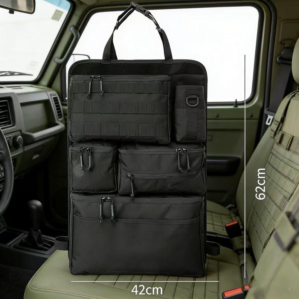 Portable Car Seat Back Storage Bag Multifunctional Hanging Rear Seat Bag  Camping Accessories