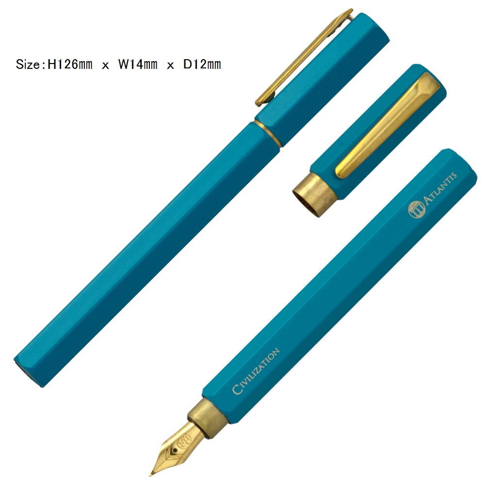 IWI Civilization Atlantis Fountain Extra Blue Pen, Fine, IWI-9S950-5R,