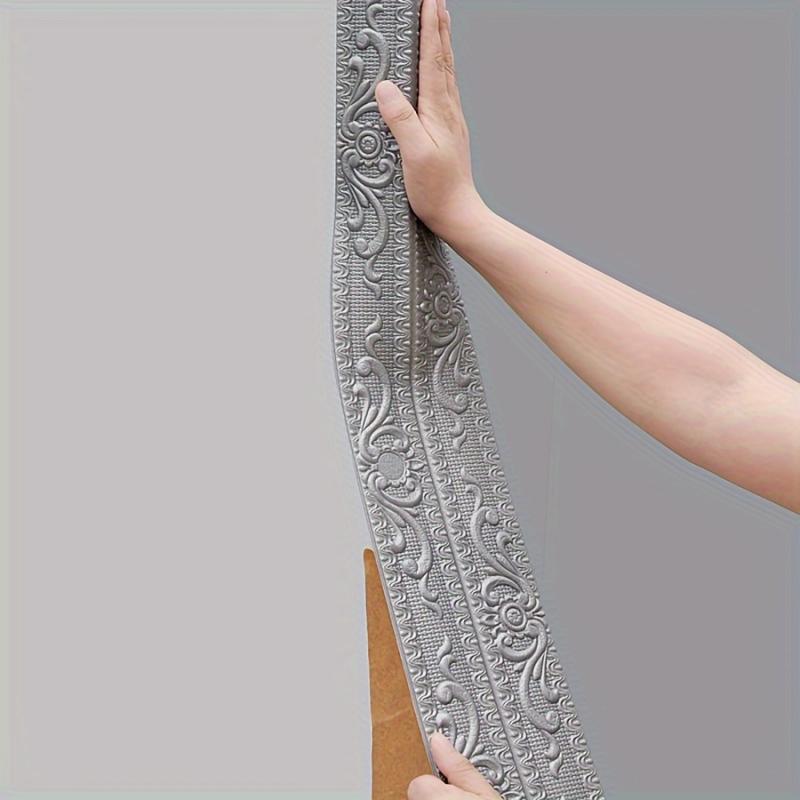 230cm Schaumstoff Wandkantenleisten Aufkleber Können in der Hälfte gefaltet werden Selbstklebend Wasserdicht Sockelleiste Ecke Taillenlinie Aufkleber Heimdekor