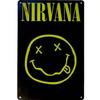 Placa de Metal Vintage Rock N Roll Poster Grunge para Decoração de Parede de Bar