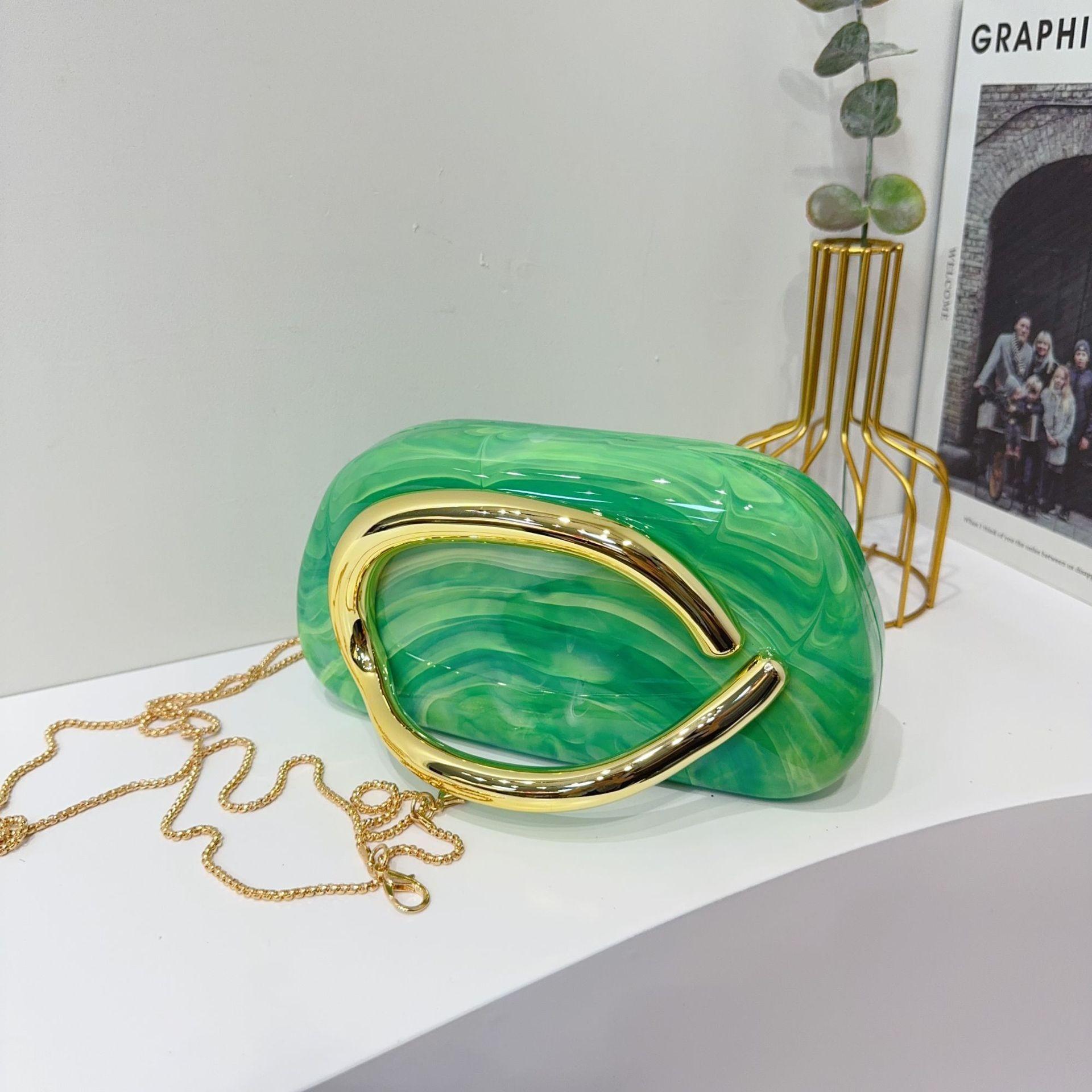 Женская модная сумка-кроссбоди на цепочке, на плечо, сумочка, акриловая свадебная вечерняя сумка-ракушка, формальный клатч для женщин, вечерняя сумка, формальный клатч