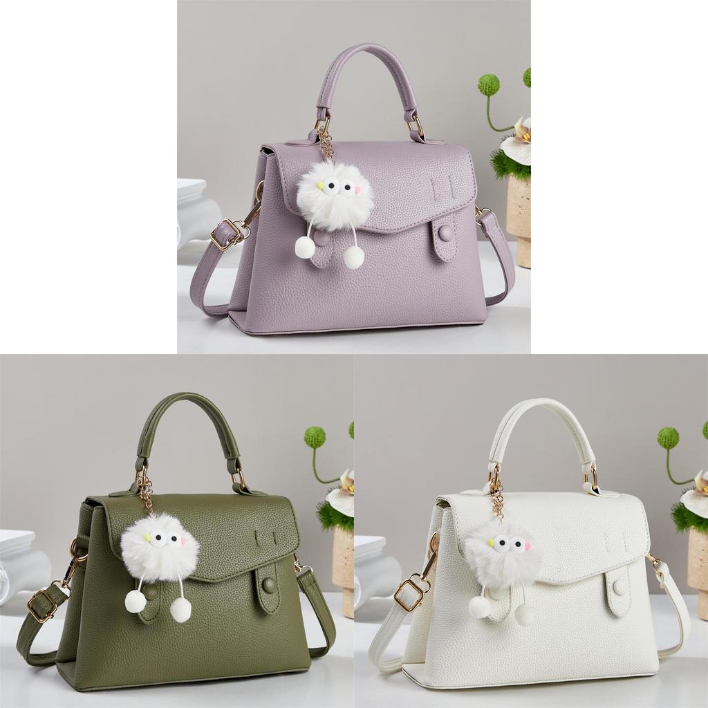 Fashion Large Capacity Pu Handbag For Casual Travel With Inner Zipper Pocket