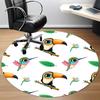 1pc Toucan Pattern Chair Carpet for Office, , Non-slip Carpet, Very Suitable for Offices, farmhouses,Outdoor Carpet Yy251120041