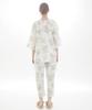 Narue White Pajama Size Rose Pajamas Women's Set, 60/Lone