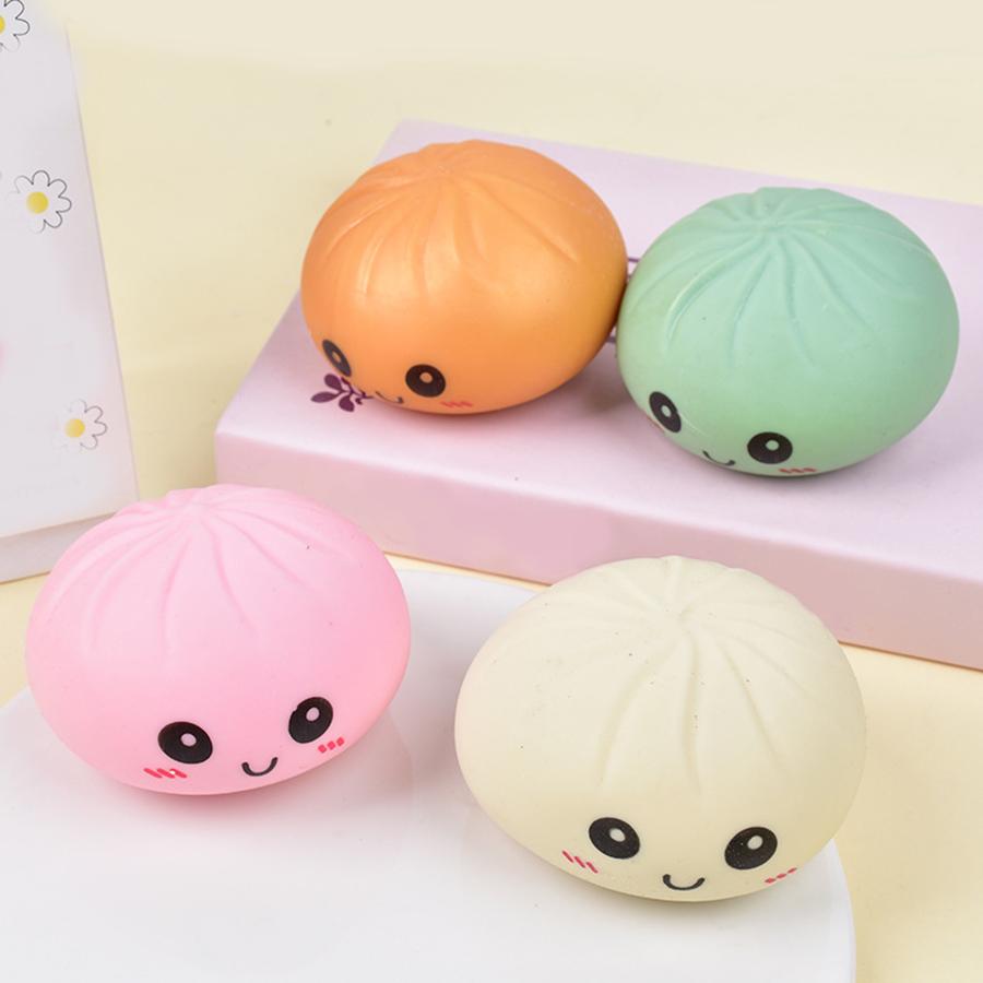 Soft and Pliable Buns That Can Spring Back. Uncompressed Toy Imitation Steamed Bun Toy with Steamer. Work Stress Relief Toys