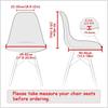 1pc Shell Chair Cover Geometric Printed Stretch Seat Slipcover Elastic Armless Chair Case for Dining Room Home Hotel Office