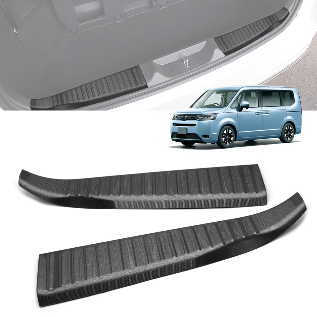 Hasiro Stepwagon Compatible Rear Bumper Protector Rp6 Rp7 Rp8 Scuff Plate Step Guard Stainless Steel Dirt Prevention Scratch Prevention Trunk Custom