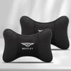 2Pcs Corduroy Car Seat Headrest Memory Cotton Neck Pillow For Bentley Logo Continental GT MULLINER Bentayga Flying Hurtling Spur TH5