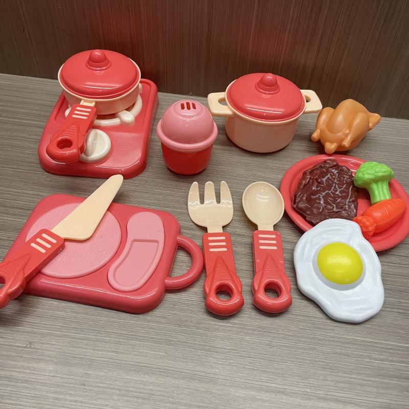Non-Toxic 13/14Pcs Children Pretend Simulated Kitchen Toys Cookware Toys Fruit And Vegetable Children'S Toy Children Kitchen Food Set