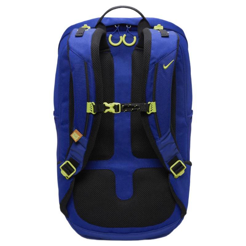 Nike Polyester Backpack Regular Unisex Dark Royal Blue & Black & Atomic Green Casual DJ9677-455