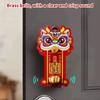 New Chinese Style Lion Dance Brass Magnetic Doorbell, Auspicious Decorations For The Entrance Hall, And New Year Couplets.