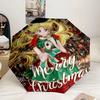 Christmas Anime Princess Umbrella 8-Frame for Travel, Camping, Casual Lightweight Portable Umbrella, Essential for Every Family Holidays Gift