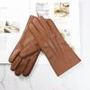 Touch Screen Genuine Leather Deer Skin Gloves For Women Retro Style Autumn and Winter Driving Warm Motorcycle Riding Gloves