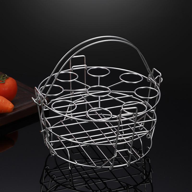 Three-Layer Stainless Steel Food Steamer Rack with Handles Pressure Cooker Eggs Steaming Rack Tray Cookware Kitchen Accessories