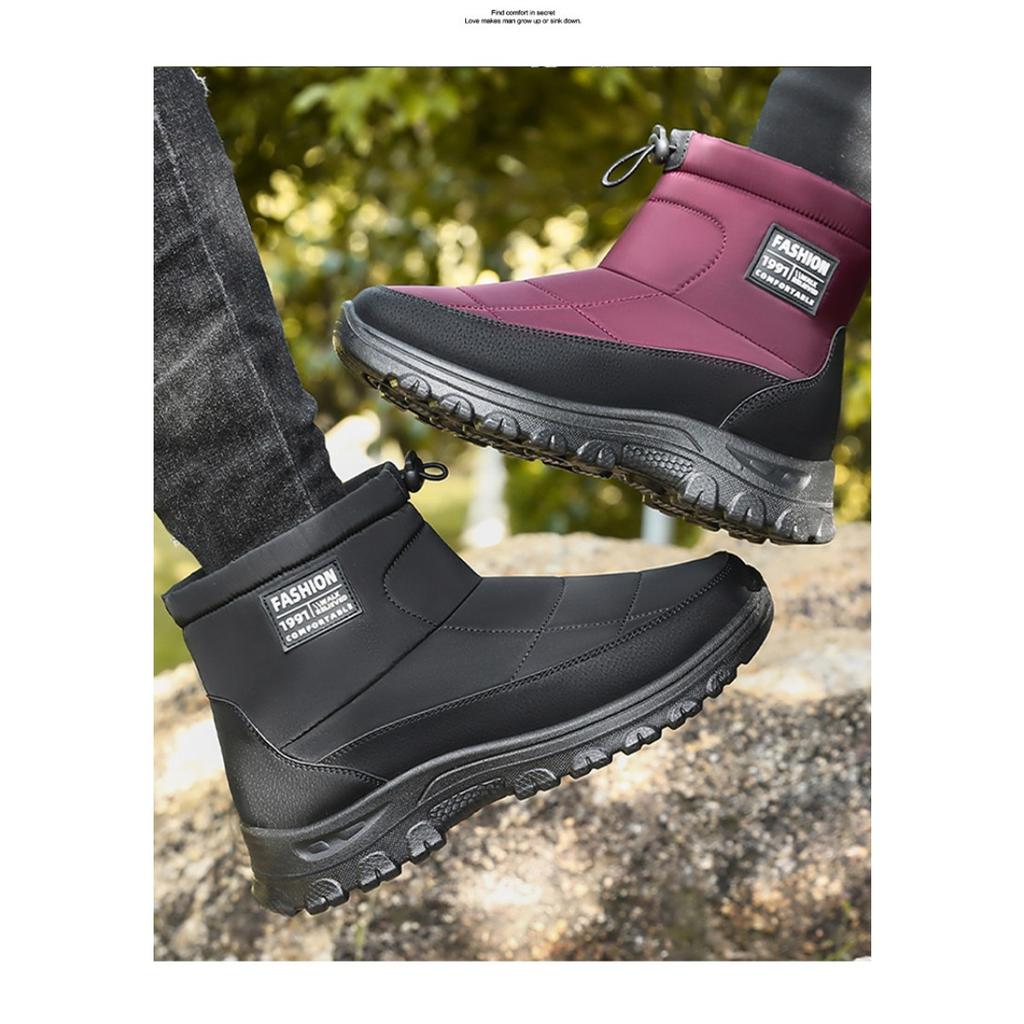Stivali da Neve da Donna In Inverno, Scarpe Calde e Morbide Spesse per Uomo e Donna, Scarpe di Cotone con Suola Spessa per Sport all'Aria Aperta