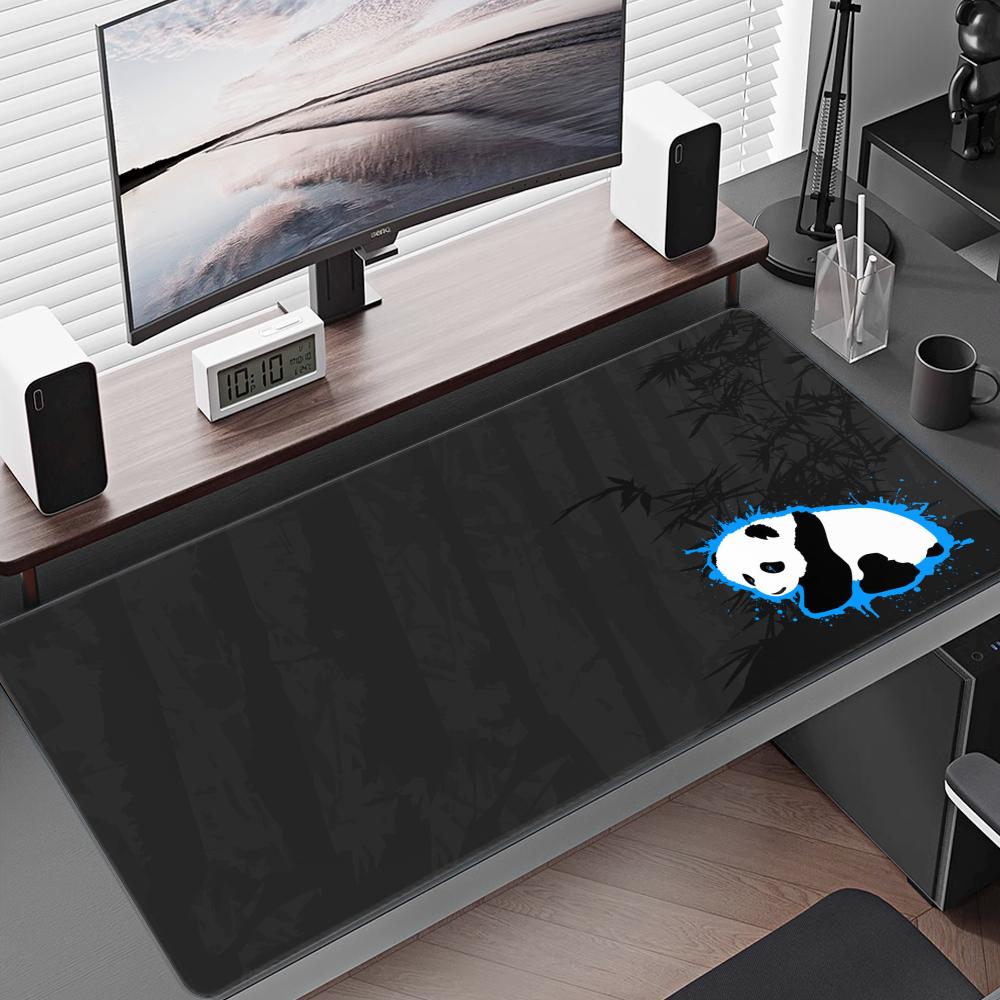 HYBXAXC Cute Animal Panda Large Mouse Pad PC Computer Game MousePads Desk Keyboard Mats Rubber Anti-slip Mouse Mice Mat 40x90CM