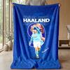 Erling Haaland Theme blanket Soft Flannel Blanket Plush Throw Blanket Cozy Sofa Bed Blanket for Home Decor