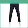 Young Men Summer Slim Fit Business Casual Pants With Stretch Cotton For Daily Wear