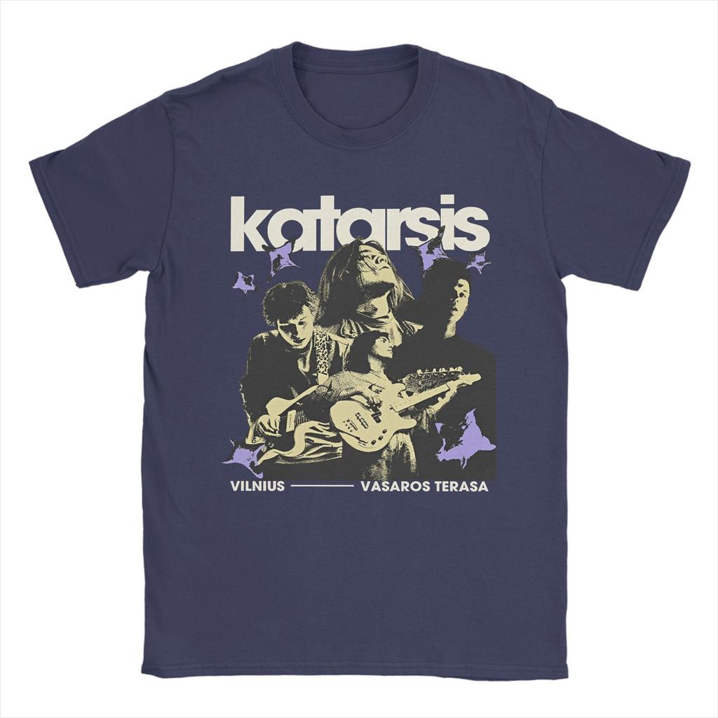 Katarsis Band T-Shirt for Men  Unique Cotton Tees Crewneck Short Sleeve T Shirt 4XL 5XL Tops