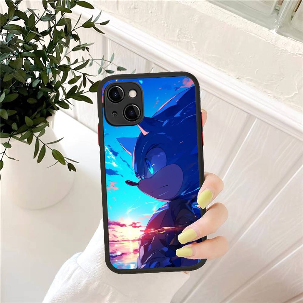

Classic Cartoon S-sonic Movie Phone Case For IPhone 14 11 12 13 Mini Pro Max 8 7 Plus X XR XS MAX Translucent Matte Cover iphone 13