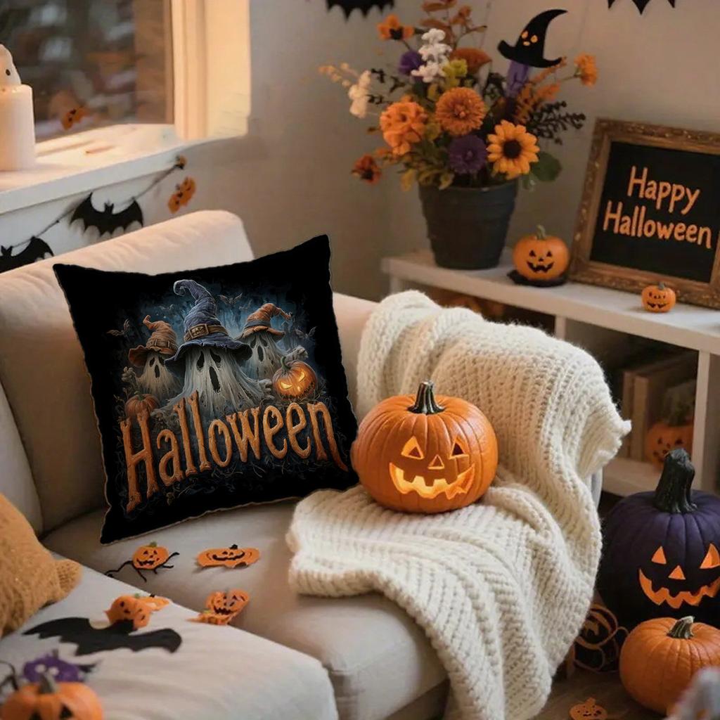 Halloween-Themed Pillowcases For Homesuitable For Sofa Car Bedroom Decorative Cushion Cover Pillow Cover