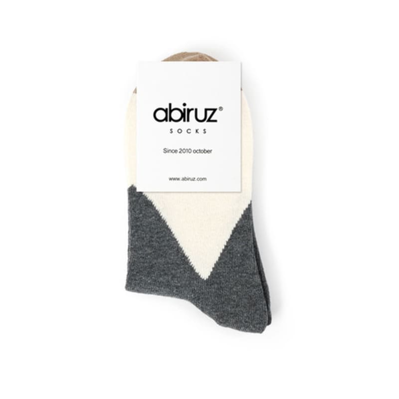 Abiruz Women's Casual Socks WBT-37 Gray 3-Piece Set