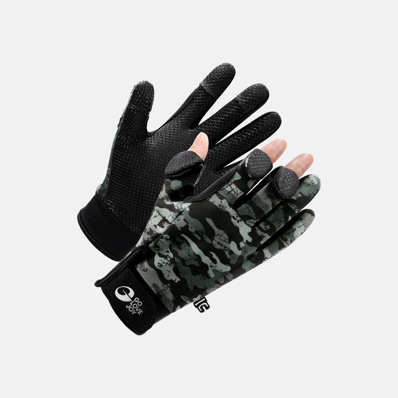 GOLOVEJOY DB68 Fishing Gloves for Winter, Slippery Water, Warm, Anti-stab, Suitable for Men Who Catch Fish with Hooks or Lures.