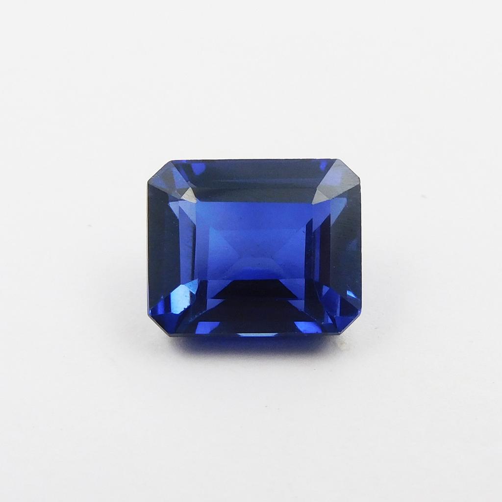 7.80 Ct Natural Blue Tanzanite CERTIFIED Emerald Cut Loose Gemstone p-1384-h
