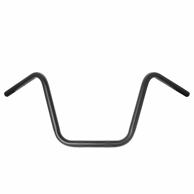 22mm/25mm Motorcycle Handlebar for Harley Sportster XL883 XL1200 X48 Dyna Softail Road King Heritage, Aluminum Bent Bar
