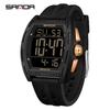 SANDA 6328 Fashion Electronic Watches for Man Multifunction Alarm Clock Luminous Calendar Chronograph Student Digital Wristwatch
