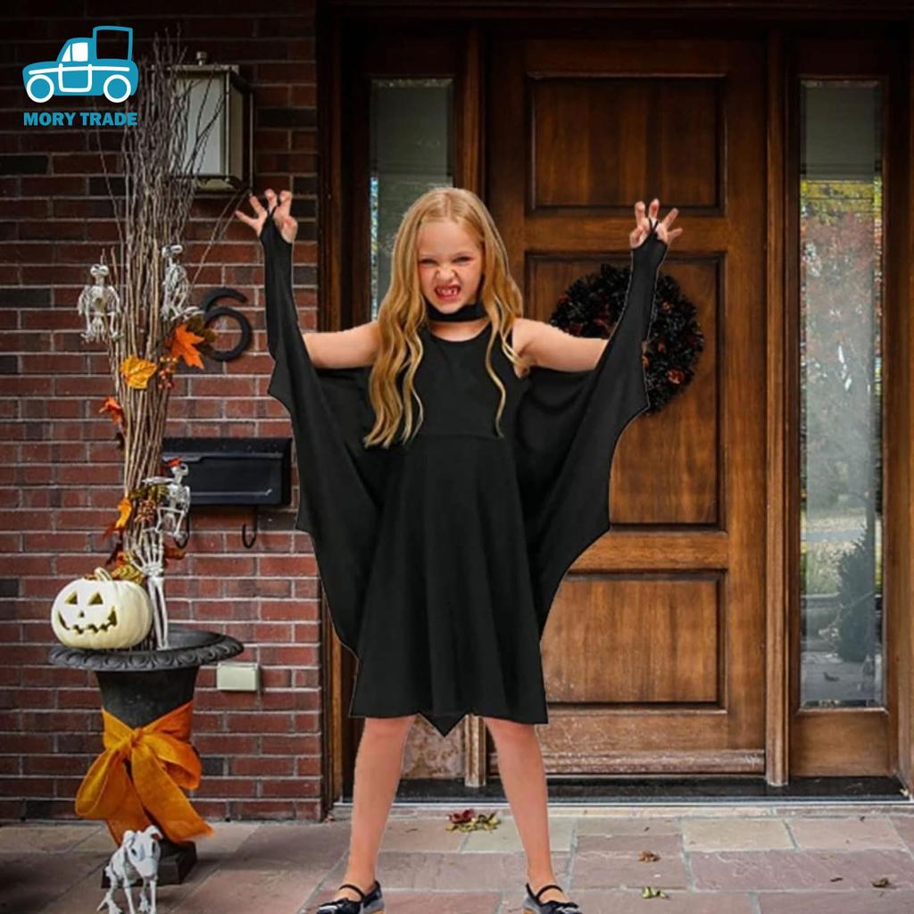 morytrade Bat Cape Cosplay Halloween Costume Batman Vampire Dracula (130cm)