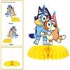 Bluey Bingo Themed Anime Figures Decorations Children's Birthday Holiday Party Desktop Honeycomb Ornaments