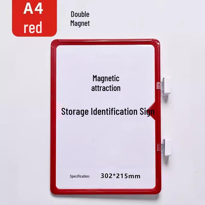 Magnetic A4 Warehouse Shelf Label Holder