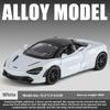 Boxed 1/32 Alloy Die-cast McLaren 720S Car Model, Children's Toy Car with Sound and Light, Desktop Decoration Ornaments for Boys Gifts