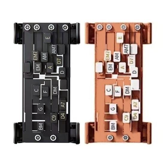 Gitarrenakkord-Presser, Gitarrentrainer, Akkordhilfe, Gitarrenassistent, Lernsystem, Akkord-Übungstools für Anfänger