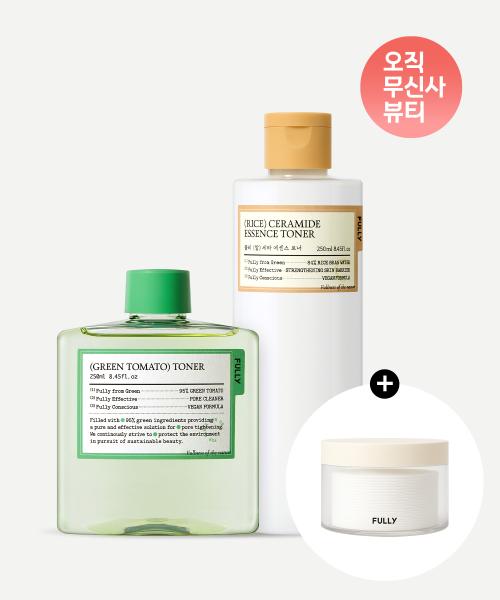 

Pullie Dual Toner Set (Rice Cera & Green Tomato) + Cotton Pads NONE