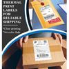 4" x 6" Thermal Labels, Fanfold Shipping Labels with Permanent Adhesive, White Printable Label Stickers for Barcodes, Addresses, Compatible with