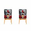 2/4/6pcs/set 45x55cm Christmas cardinal Chair Cover Table Decoration Dining Seat Chair Covers Dining Room Bar Party Banquate