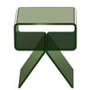 Acrylic Nightstand Side Table, Modern Clear Bedside Table with Storage Shelf, Transparent Small End Desk for Living Room, Bedroom, Home Decor, No