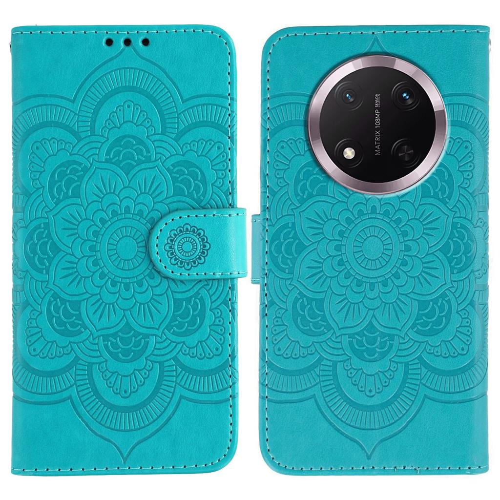 Phone Case For Honor Magic7 Lite 5G/X60 Pro 5G/X9c 5G PU Leather Mandala Imprinted Design Wallet Cover
