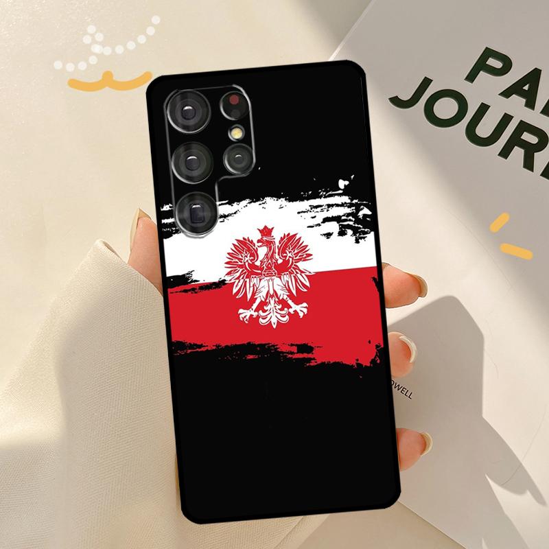 Poland Flag Case For Samsung Galaxy S23 S21 S22 Ultra Note 20 S20 FE S8 S9 S10 Note 10 Plus Phone Shell