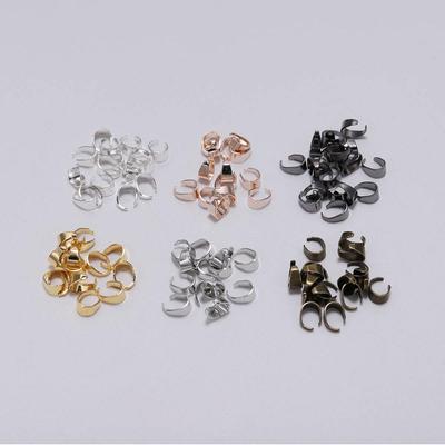 50 Stück Anhänger-Verschlüsse, Haken-Clips, Klemmbügel, Bügelperlen, Halsketten-Anhänger, Anschlüsse für die Schmuckherstellung, Anschluss DIY