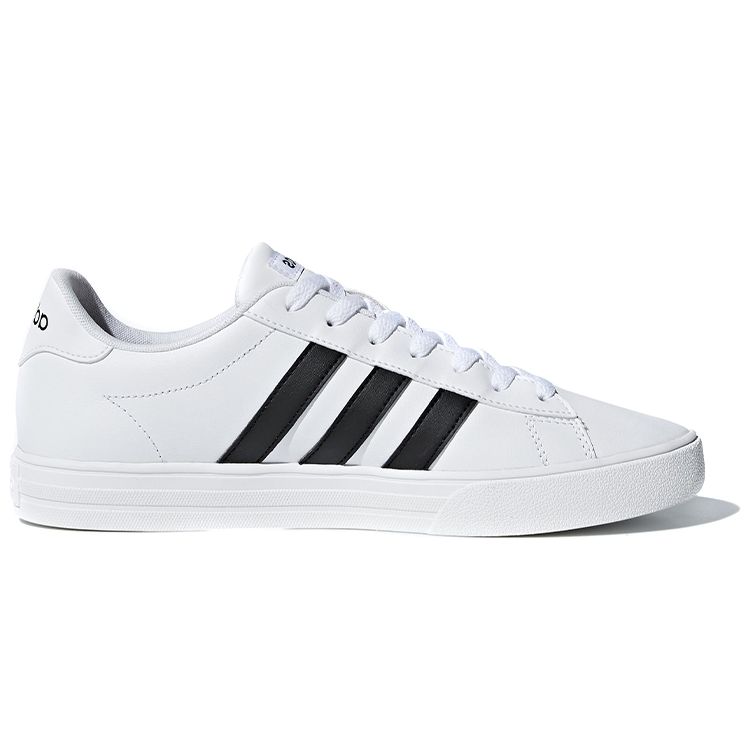 Adidas Neo Daily 2.0 Synthetic Leather Retro Casual Low-Top Skate Shoes Men Sneakers White Black DB0160