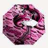 Custom Name Monster High Theme Automatic Umbrella, Lightweight & Portable, 8 Rib, Perfect for Outdoor Travel, Birthdays, Christmas, Gifts.