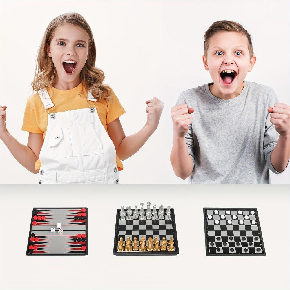 Magnetic Pieces Mini Chess Set Folded Design Folding Chess Portable Chess Adult Players