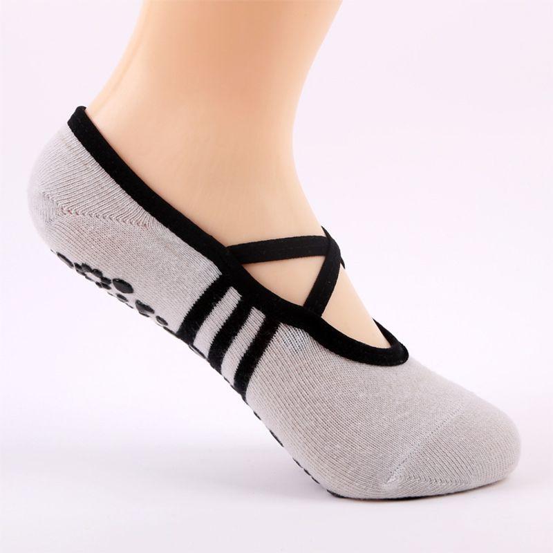 

Носки для йоги с открытой пяткой, балетные носки для йоги, носки для фитнес-зала, комнатные профессиональные нескользящие носки для йоги, танцевальные колготки NY002-Gray