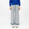 White Trousers with Pauline Frieze Pattern Woman