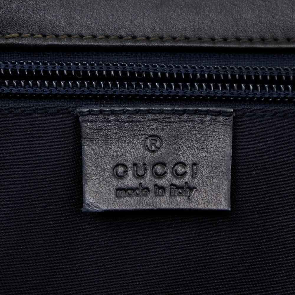 Gucci Messenger-Umhängetasche 145844 GG schwarz Sima-Leder Herren Gebraucht