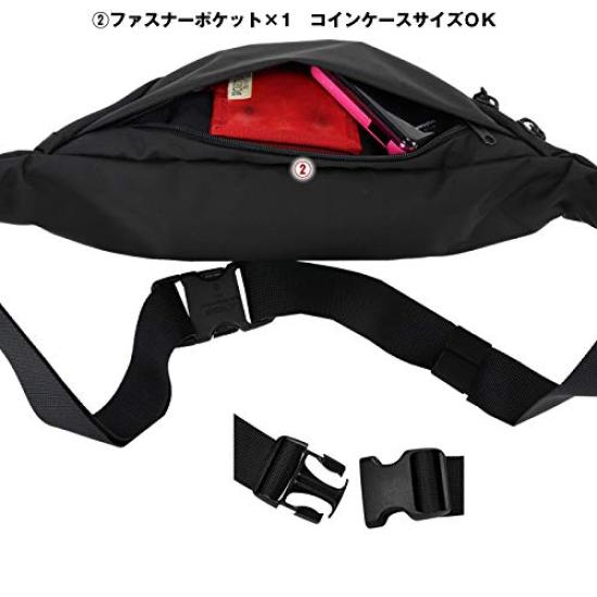 Yoshida Bag Girl Mousse Body Bag Waist Bag L Size Navy [Porter] 751-18181 (3. (50))